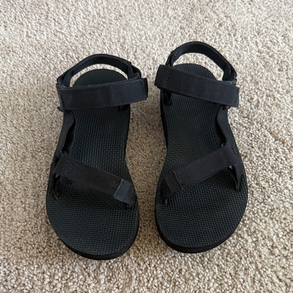 Teva Black Strappy Sandals